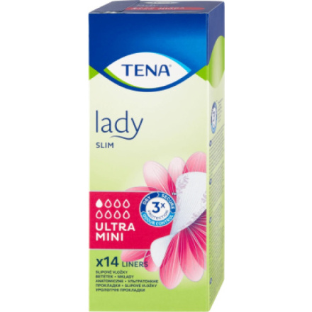 Tena Lady Slim Ultra Mini slipové inkontinenční vložky, 14 ks