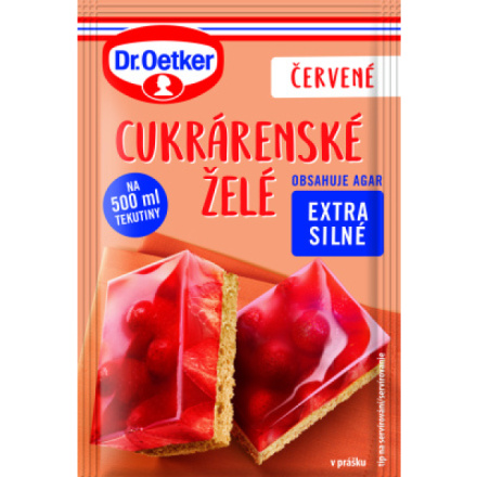 Dr. Oetker Cukrárenské želé, červené, 10 g