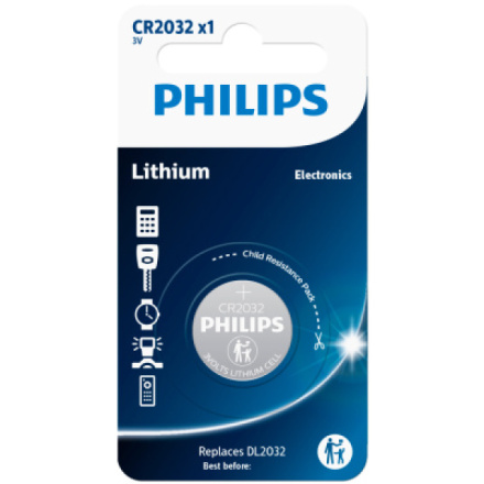 Baterie Philips Lithium CR2032 1 ks 3V