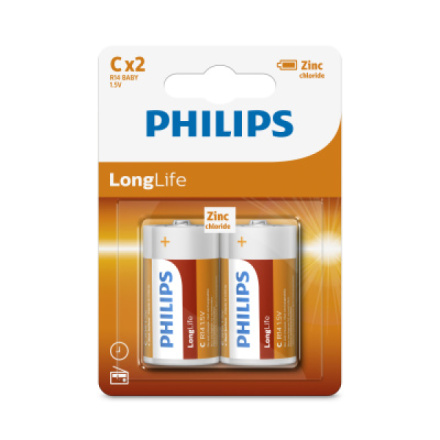 Baterie Philips Longlife 2 ks CR14 mono 1,5V