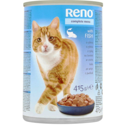 Reno konzerva pro kočky ryba v omáčce, 415 g
