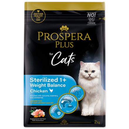 Krmivo Prospera Plus Sterilized 1+ Chicken Weight Balance 2kg 1513-10032|X|X|KS