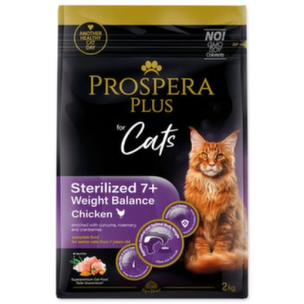 Krmivo Prospera Plus Sterilized 7+ Chicken Weight Balance 2kg 1513-10062|X|X|KS