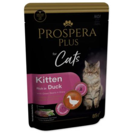 Kapsička Prospera Plus Kitten, Duck, Green Beans 85g 1513-10101|X|X|KS