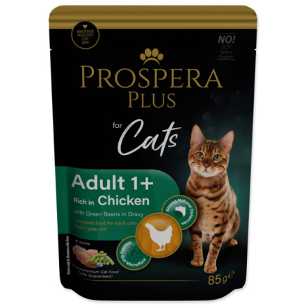 Kapsička Prospera Plus  Adult 1+, Chicken, Beans 85g 1513-10103|X|X|KS