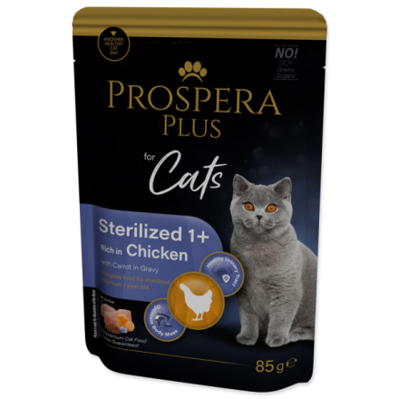 Kapsička Prospera Plus Sterilized 1+, Chicken, Carrot 85g 1513-10108|X|X|KS