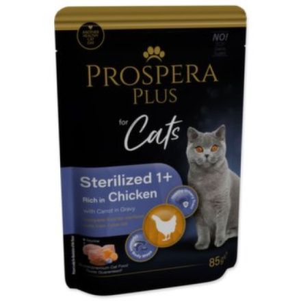 Kapsička Prospera Plus Sterilized 1+, Chicken, Carrot 85g 1513-10108|X|X|KS