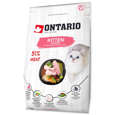 Krmivo Ontario Kitten Chicken 0,4kg 213-10033|X|X|KS