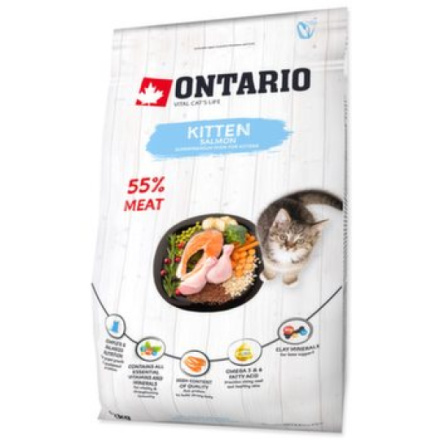 Krmivo Ontario Kitten Salmon 2kg 213-10075|X|X|KS