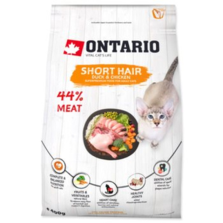 Krmivo Ontario Cat Shorthair 0,4kg 213-10333|X|X|KS