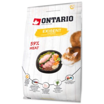 Krmivo Ontario Cat Exigent 2kg 213-10535|X|X|KS