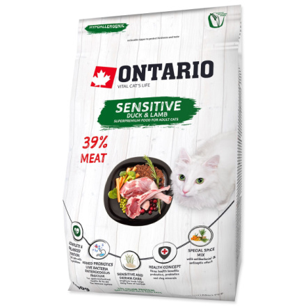 Krmivo Ontario Cat Sensitive/Derma 0,4kg 213-10623|X|X|KS