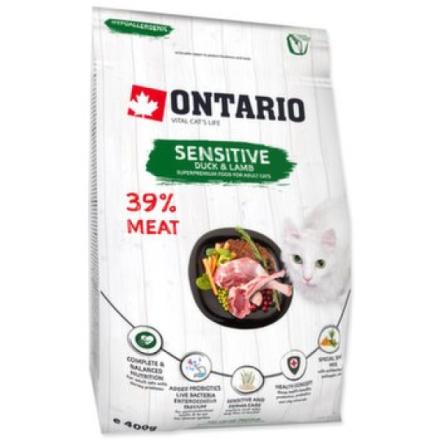 Krmivo Ontario Cat Sensitive/Derma 0,4kg 213-10623|X|X|KS