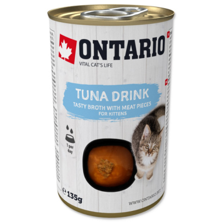 Drink Ontario Kitten tuňák 135g 213-55308|X|X|KS