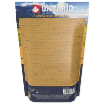 Krmivo Ontario Adult Medium Lamb & Rice 0,75kg 214-10693|X|X|KS