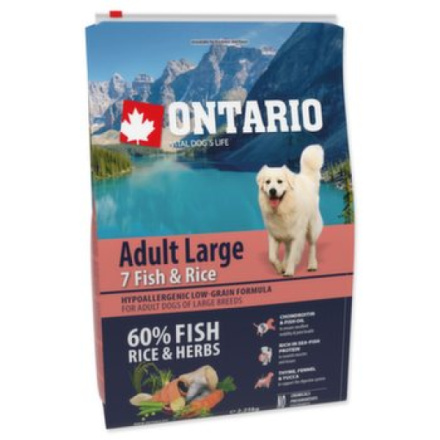 Krmivo Ontario Adult Large Fish & Rice 2,25kg 214-10775|X|X|KS