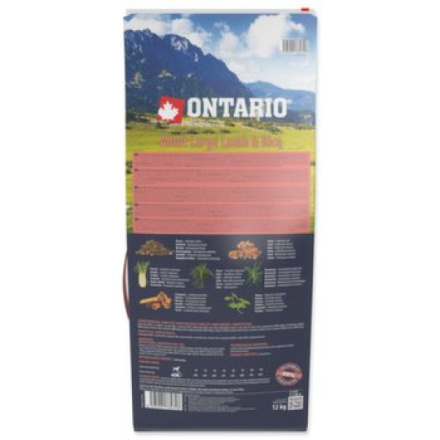 Krmivo Ontario Adult Large Lamb & Rice 12kg 214-10798|X|X|KS