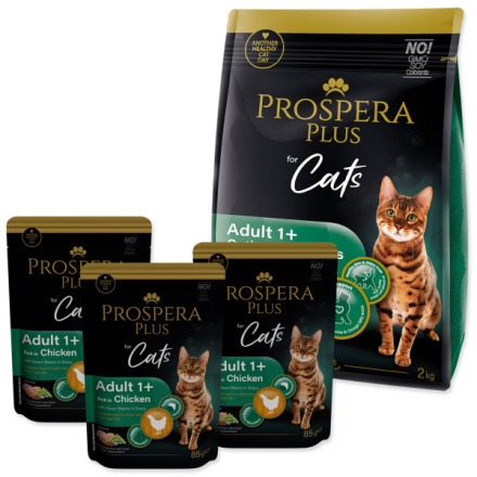 Krmivo Prospera Plus Adult 1+ Chicken  Optimal Wellness 2kg+3 kapsičky ZDARMA PR1513-10012|AN_1524|X|KS