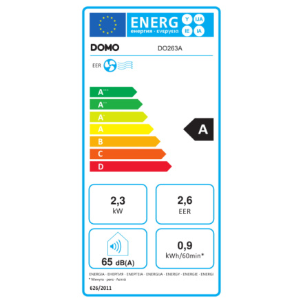 DOMO DO263A Mobilní klimatizace 8000 BTU DO263A