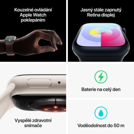 Apple Watch Series 9 41mm Cellular PRODUCT(RED) Červený hliník s PRODUCT(RED) sportovním řemínkem -S/M MRY63QC/A