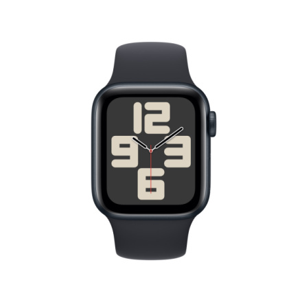 Apple Watch SE 40mm Temně inkoustový hliník s temně inkoustovým sportovním řemínkem - M/L MR9Y3QC/A