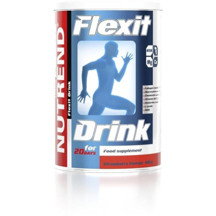 Nutrend FLEXIT DRINK 400 g, jahoda VS-015-400-JH