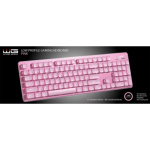 Herní klávesnice podsvícena WG (drátová) (Růžová) 9491