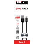 WINNER USB-C 0,5M 3A ČERNÝ DATOVÝ KABEL 0591194116193