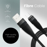 Kabel USB - Micro C173 černá 2m, 0903396067365