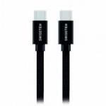 SWISSTEN TEXTILE datový kabel USB-C - USB-C 1.2m černá 71527201