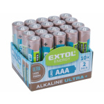 baterie alkalické, 20ks, 1,5V AAA (LR03) 42012