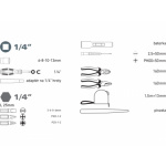 sada nářadí 24ks, 1/4" 6595