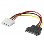 PremiumCord Napájecí redukce Molex 5.25" F - S-ATA M, kfsa-14