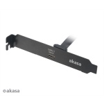 AKASA - USB 3.1 gen 2 Typ C PCI záslepka, AK-CBUB37-50BK