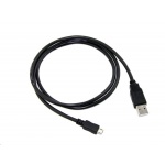 Kabel C-TECH USB 2.0 AM/Micro, 1m, černý, CB-USB2M-10B