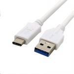 Kabel C-TECH USB 3.0 AM na Type-C kabel (AM/CM), 1m, bílý, CB-USB3C-10W