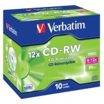 VERBATIM CD-RW(10-Pack)/Jewel/12x/700MB, 43148
