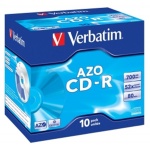 VERBATIM CD-R(10-Pack)Jewel/Crystal/52x/700MB, 43327