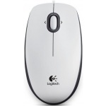 LOGITECH OEM Logitech B100/Kancelářská/Optická/800 DPI/Drátová USB/Bílá, 910-003360