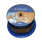 VERBATIM DVD-R(50-Pack)Cake/Print/16x/4.7GB/NoID, 43533