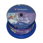 VERBATIM DVD+R(50-Pack)Cake/Print/16x/4.7GB/NoID, 43512