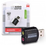 AXAGON ADA-10, USB 2.0 - externí zvuková karta MINI, 48kHz/16-bit stereo, vstup USB-A, ADA-10