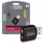 AXAGON ADA-17, USB 2.0 - externí zvuková karta HQ MINI, 96kHz/24-bit stereo, vstup USB-A, ADA-17