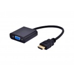 Gembird Adapter HDMI-A - VGA (M/F), černý, A-HDMI-VGA-04