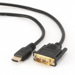 GEMBIRD Kabel HDMI-DVI 0,5m,M/M stín., zlacené konekt. 1.3, CC-HDMI-DVI-0.5M