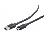 GEMBIRD Kabel CABLEXPERT USB 3.0 AM na Type-C kabel (AM/CM), 1,8m, černý, CCP-USB3-AMCM-6