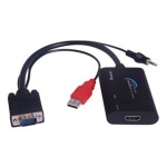 PremiumCord konvertor VGA+audio na HDMI, KHCON-04