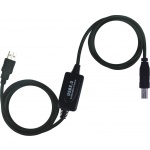 PremiumCord USB 2.0 repeater a propojovací kabel A/M-B/M 15m, ku2rep15ab