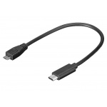 PremiumCord adaptér USB-C - microUSB 2.0, 0,2m, kur31-02