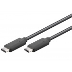 PremiumCord USB-C/male - USB-C/male, černý, 0,5m, ku31cc05bk